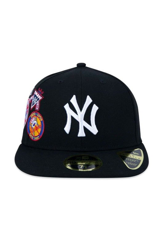 Boné New Era 59FIFTY Fitted Low Profile MLB New York Yankees Core Preto - NewSkull