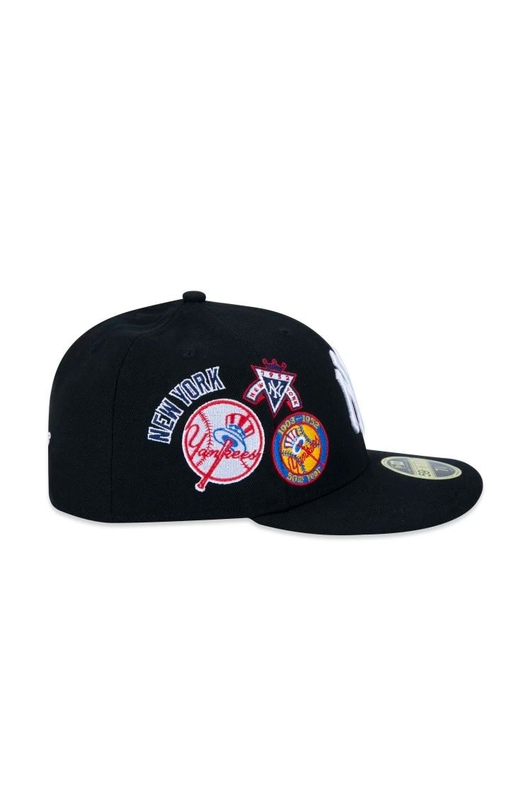 Boné New Era 59FIFTY Fitted Low Profile MLB New York Yankees Core Preto - NewSkull