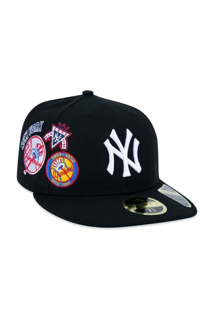 Boné New Era 59FIFTY Fitted Low Profile MLB New York Yankees Core Preto - NewSkull
