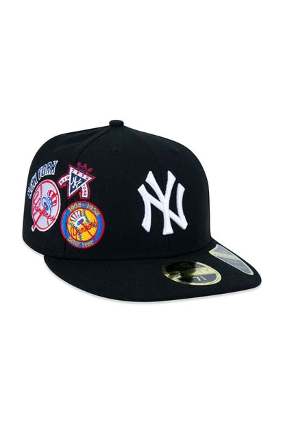 Boné New Era 59FIFTY Fitted Low Profile MLB New York Yankees Core Preto - NewSkull