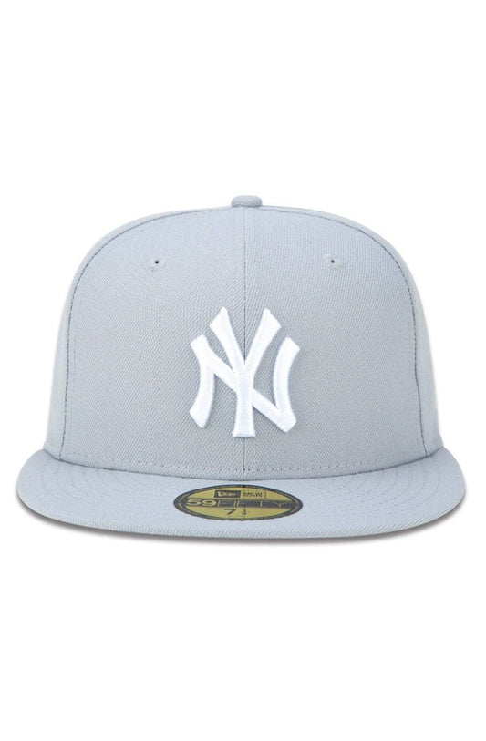 Boné New Era 59fifty Mlb New York Yankees Cinza/Branco - NewSkull