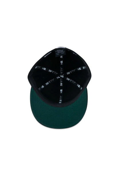 Boné New Era 59FIFTY MLB New York Yankees Core Fitted Aba Reta Preto/Branco - NewSkull
