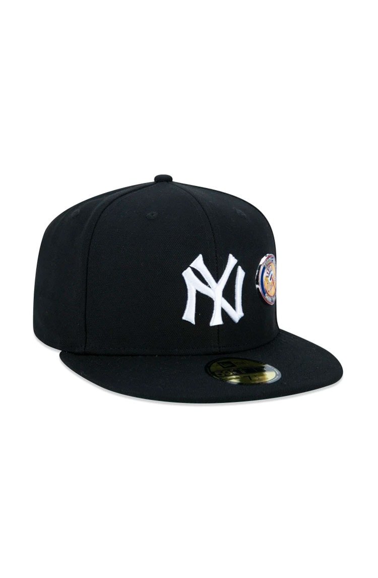 Boné New Era 59FIFTY MLB New York Yankees Core Fitted Aba Reta Preto/Branco - NewSkull