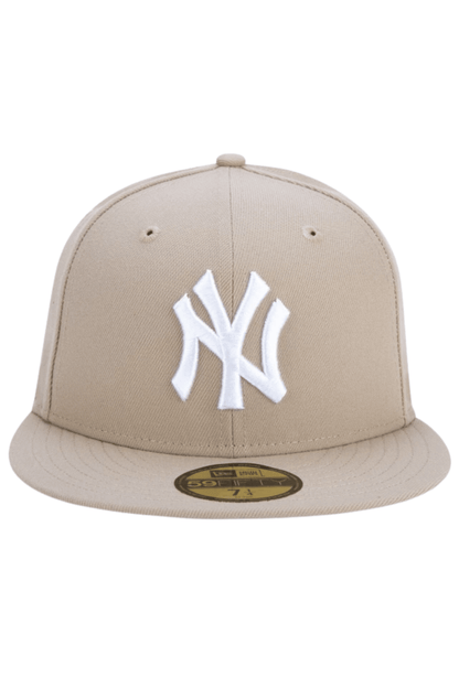 Boné New Era 59FIFTY MLB New York Yankees Marrom/Branco - NewSkull