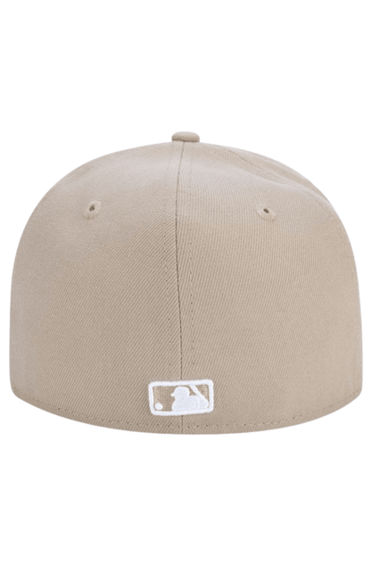 Boné New Era 59FIFTY MLB New York Yankees Marrom/Branco - NewSkull