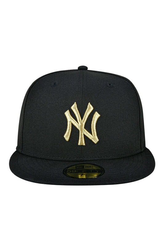 Boné New Era 59fifty Mlb New York Yankees Preto/Dourado - NewSkull