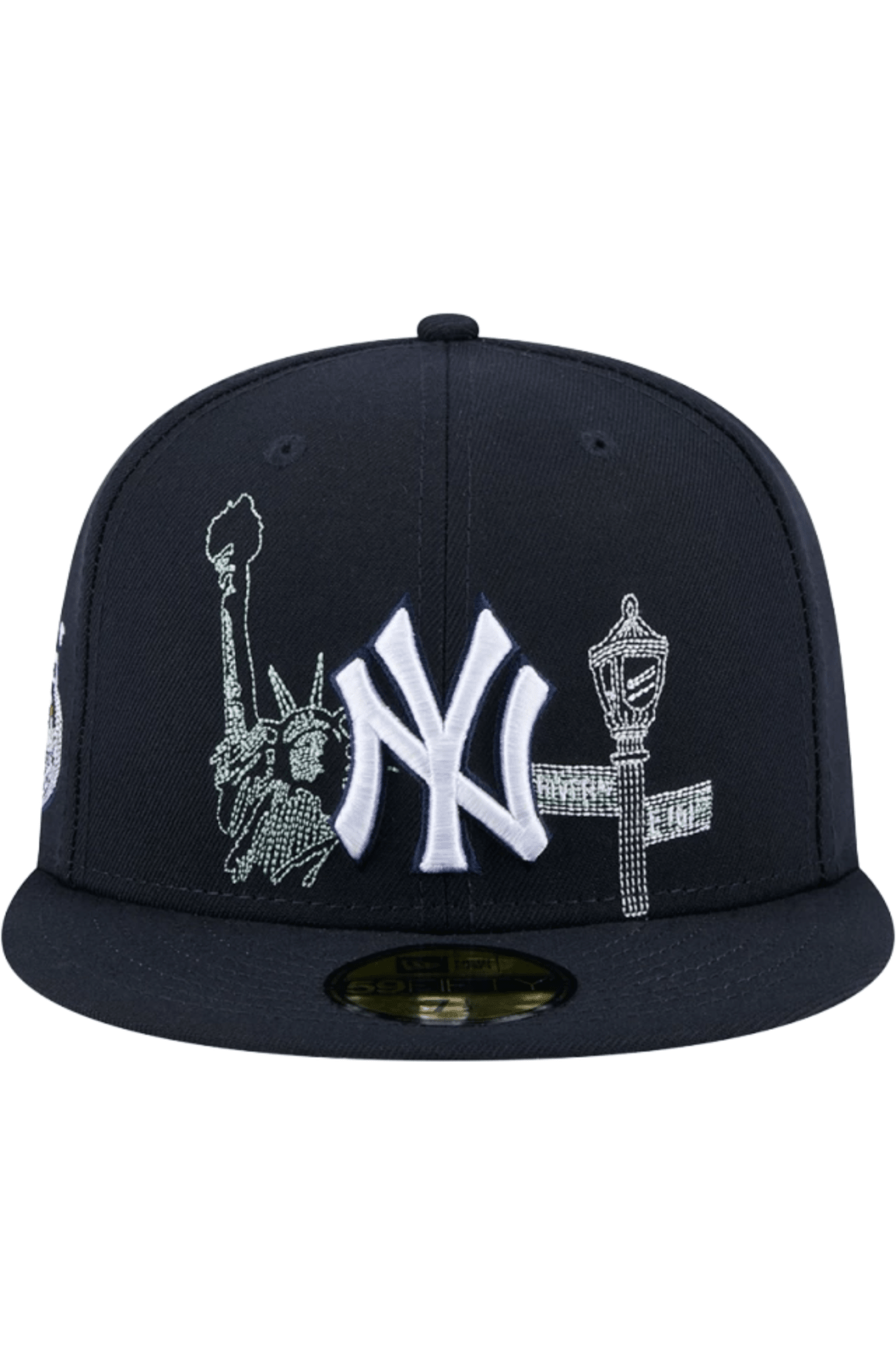 Boné New Era 59FIFTY MLB New York Yankees State Stitch Azul Marinho - NewSkull