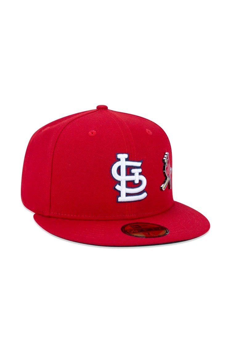 Boné New Era 59FIFTY MLB Saint Louis Cardinals Core Fitted Aba Reta Vermelho/Branco - NewSkull