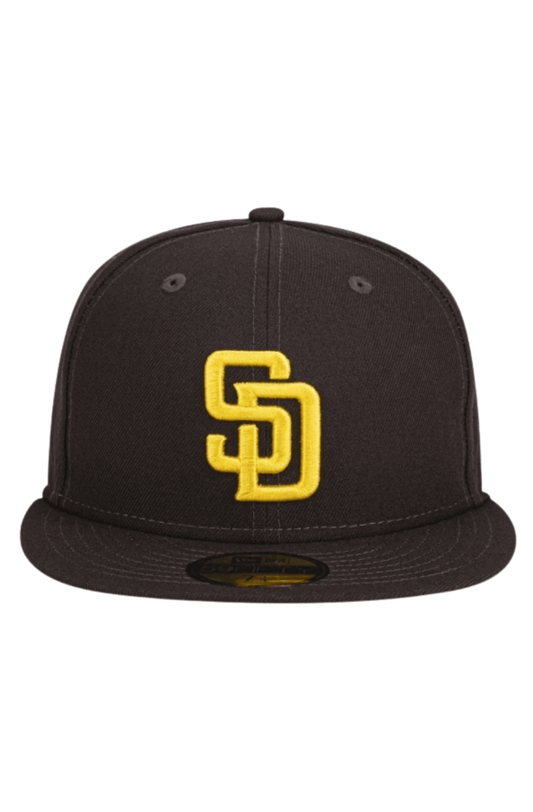 Boné New Era 59FIFTY MLB San Diego Padres Marrom/Amarelo - NewSkull