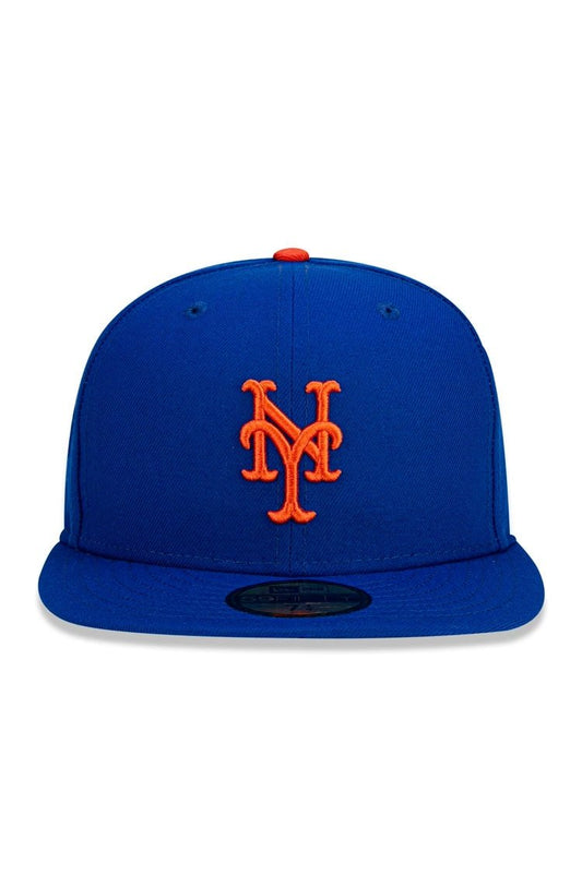 Boné New Era 59fifty New York Mets Mlb Azul/Laranja - NewSkull