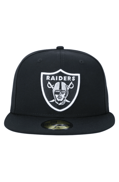 Boné New Era 59FIFTY NFL Las Vegas Raiders Preto/Branco - NewSkull