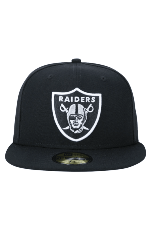 Boné New Era 59FIFTY NFL Las Vegas Raiders Preto/Branco - NewSkull