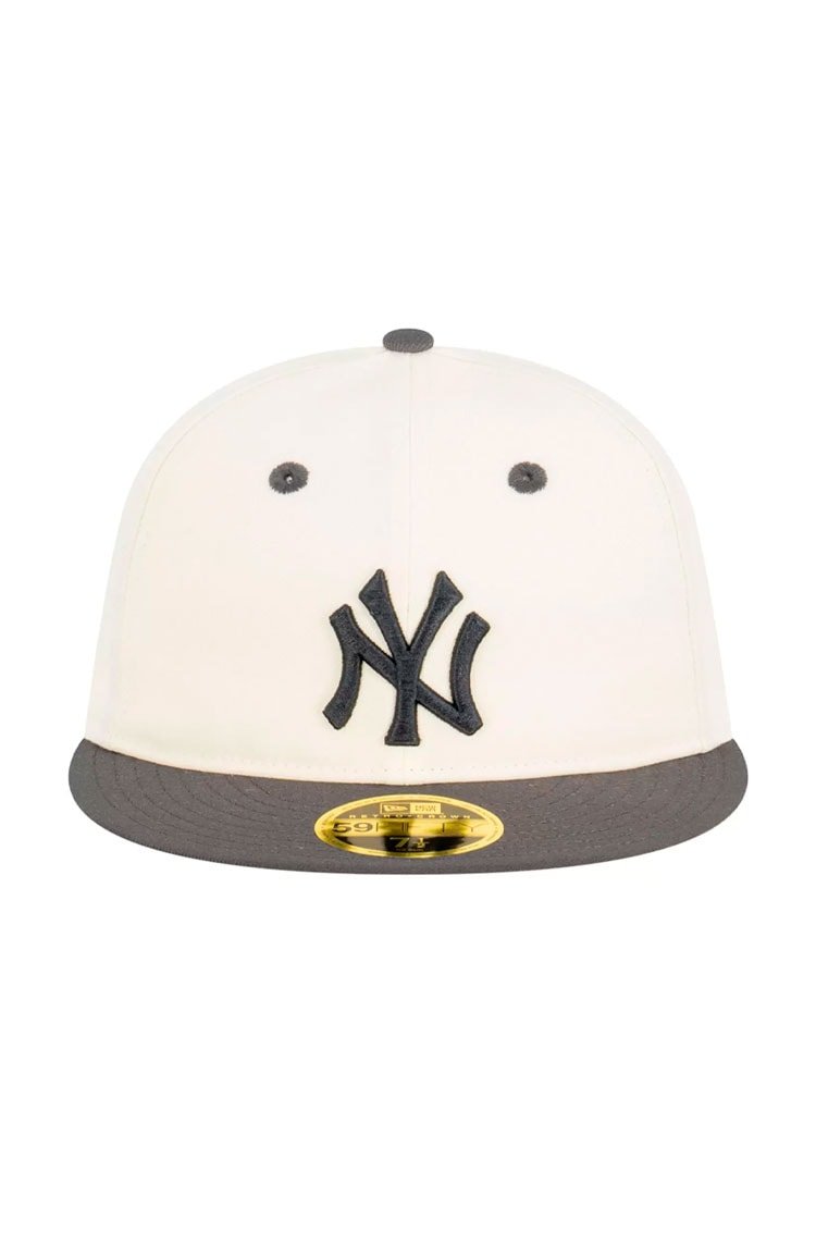 Boné New Era 59FIFTY Retro Crown New York Yankees Subway Series Off White/Azul Marinho - NewSkull