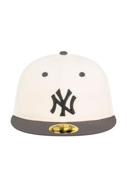 Boné New Era 59FIFTY Retro Crown New York Yankees Subway Series Off White/Azul Marinho - NewSkull