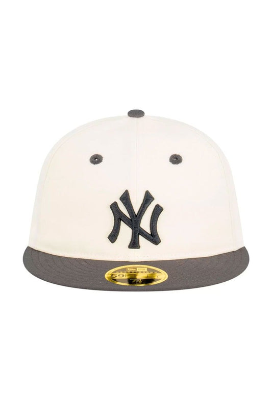 Boné New Era 59FIFTY Retro Crown New York Yankees Subway Series Off White/Azul Marinho - NewSkull