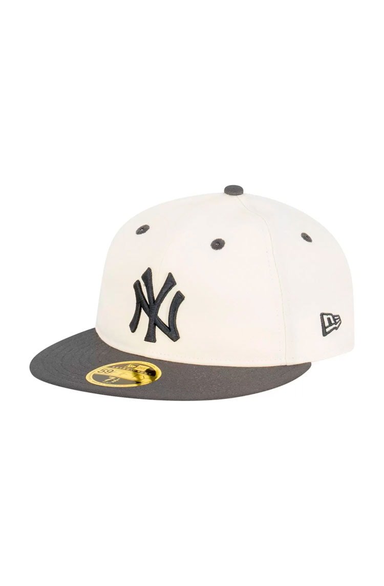 Boné New Era 59FIFTY Retro Crown New York Yankees Subway Series Off White/Azul Marinho - NewSkull