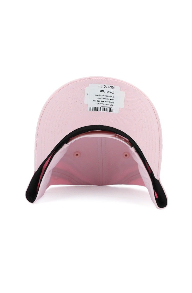 BONE NEW ERA 940 NEW YORK YANKEES MLB SNAPBACK ROSA/PRETO - NewSkull