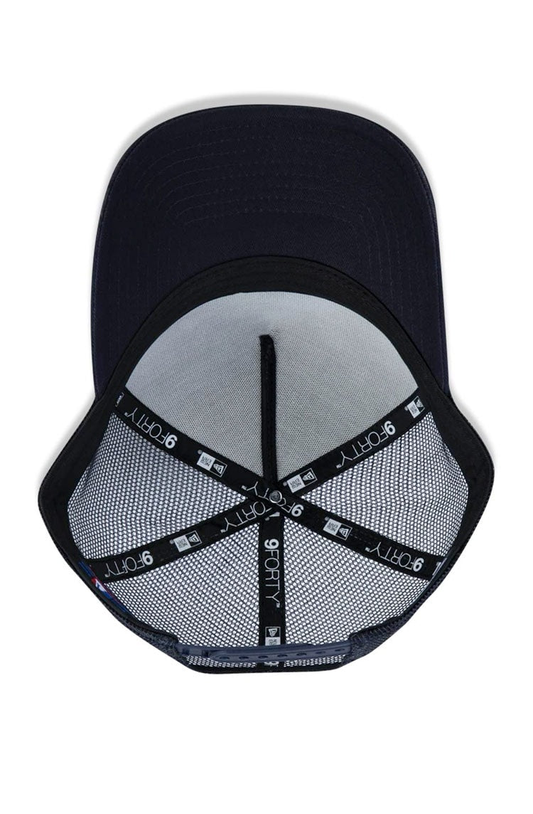 Bone NEW ERA 940 New York Yankees Mlb Trucker Snapback Azul/Marinho - NewSkull