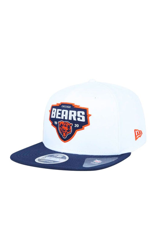Bone New Era 9Fifty Aba Reta Aberto Original Fit Chicago Bears Nfl Branco/Azul - NewSkull