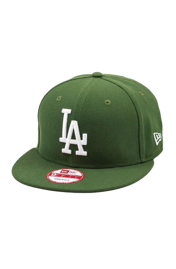 Bone New Era 9Fifty Los Angeles Dodgers Mlb Verde/Branco - NewSkull
