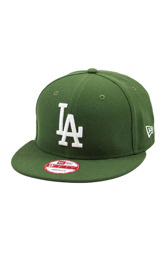Bone New Era 9Fifty Los Angeles Dodgers Mlb Verde/Branco - NewSkull