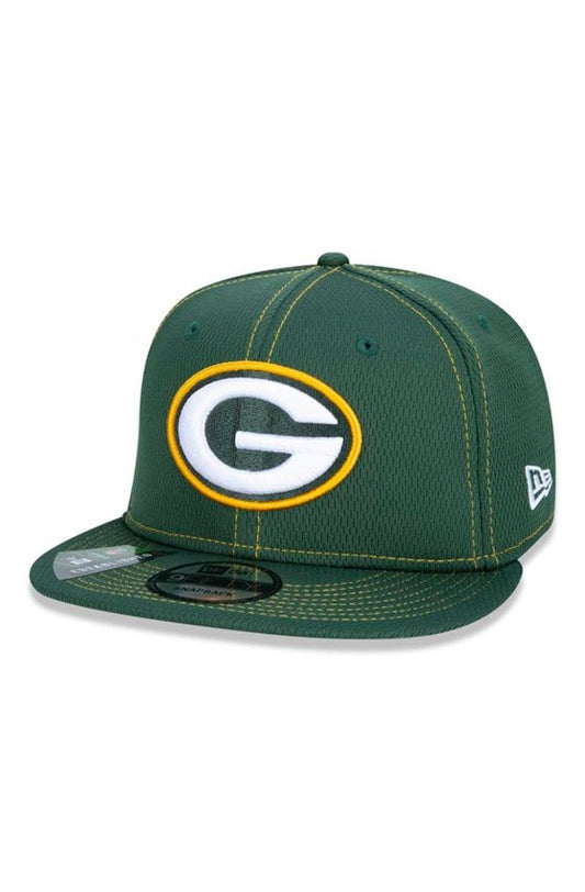 Bone New Era 9Fifty Nfl OnField Coleção Sideline Green Bay Packers Verde/Amarelo - NewSkull