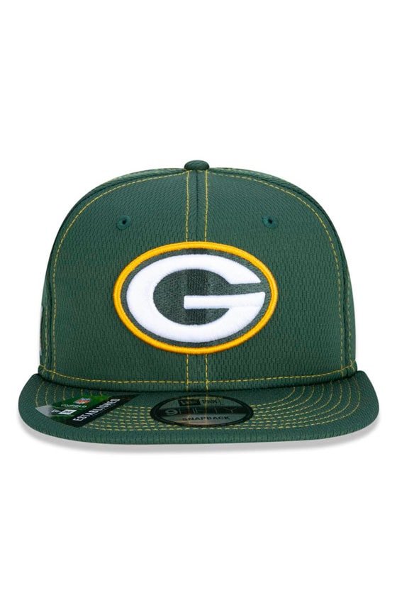 Bone New Era 9Fifty Nfl OnField Coleção Sideline Green Bay Packers Verde/Amarelo - NewSkull