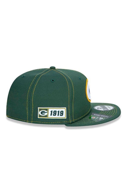 Bone New Era 9Fifty Nfl OnField Coleção Sideline Green Bay Packers Verde/Amarelo - NewSkull
