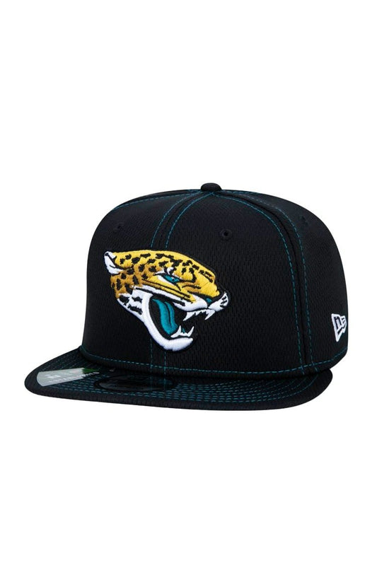 Bone New Era 9Fifty Nfl OnField Coleção Sideline Jacksonville Jaguars Preto/Azul - NewSkull