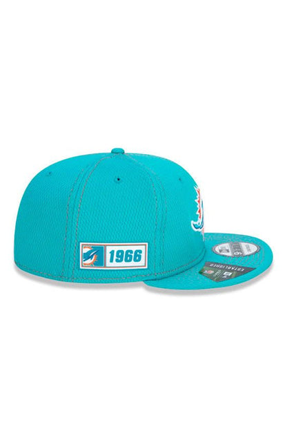 Boné New Era 9Fifty Nfl Onfield Coleção Sideline Miami Dolphins Verde - NewSkull