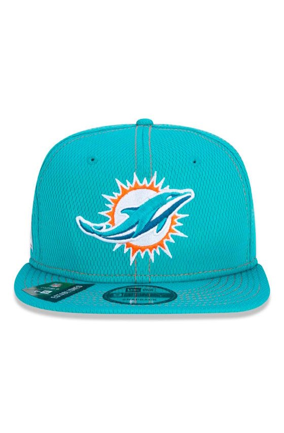 Boné New Era 9Fifty Nfl Onfield Coleção Sideline Miami Dolphins Verde - NewSkull