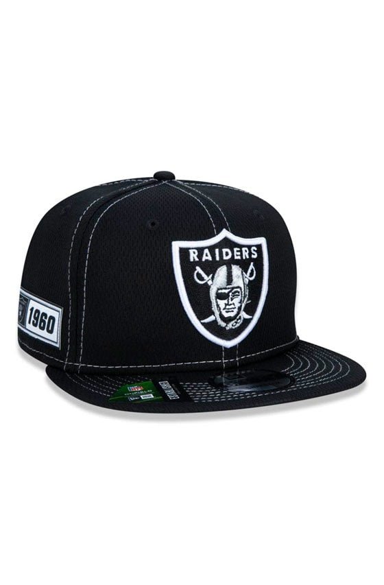 Boné New Era 9Fifty Nfl Onfield Coleção Sideline Oakland Raiders Preto - NewSkull