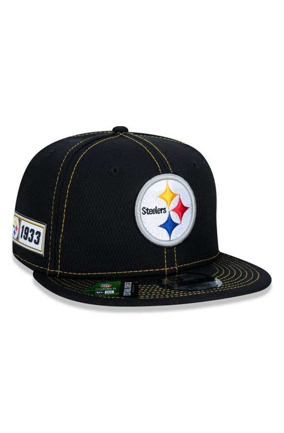 Boné New Era 9Fifty Nfl Onfield Coleção Sideline Pittsburgh Steelers Preto - NewSkull