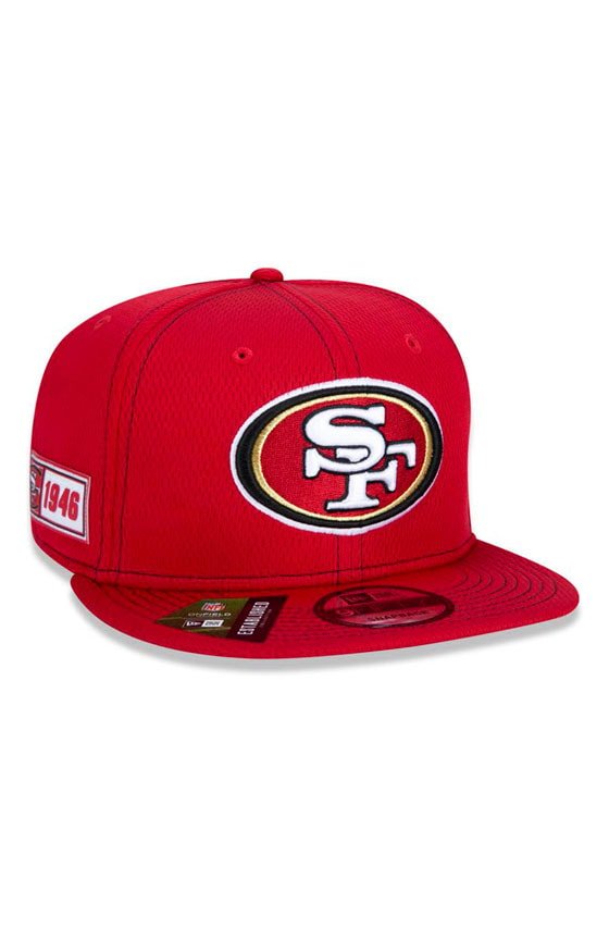 Boné New Era 9Fifty Nfl Onfield Coleção Sideline San Francisco 49Ers Vermelho - NewSkull
