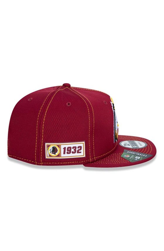 Boné New Era 9Fifty Nfl Onfield Coleção Sideline Washington Redskins Bordo - NewSkull