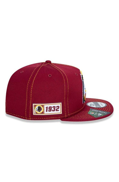 Boné New Era 9Fifty Nfl Onfield Coleção Sideline Washington Redskins Bordo - NewSkull