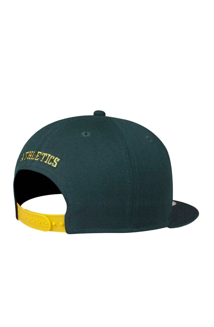 Bone New Era 9Fifty Oakland Athletics Mlb Verde/Amarelo - NewSkull