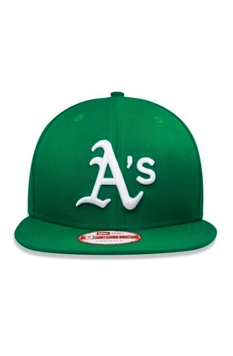Bone New Era 9Fifty Oakland Athletics Mlb Verde/Branco - NewSkull