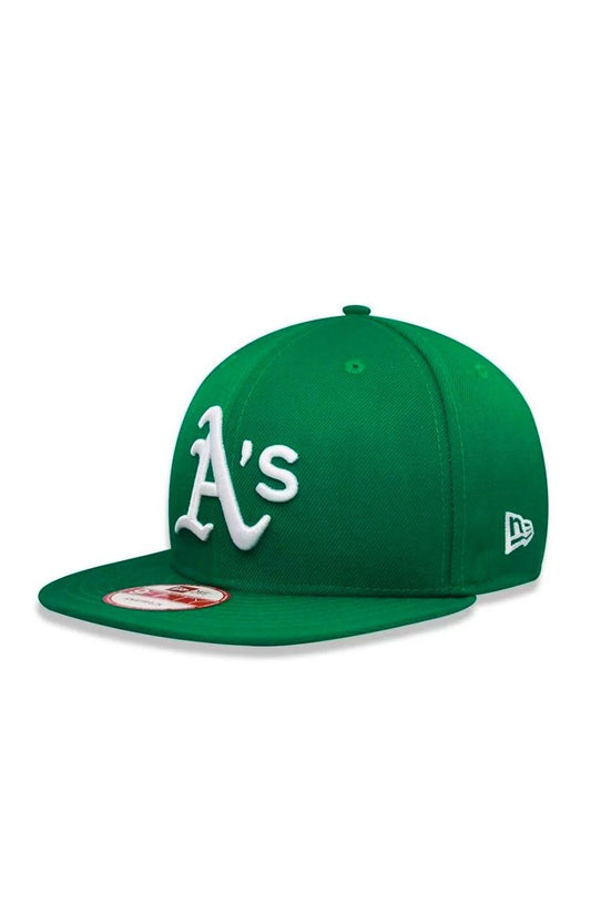 Bone New Era 9Fifty Oakland Athletics Mlb Verde/Branco - NewSkull