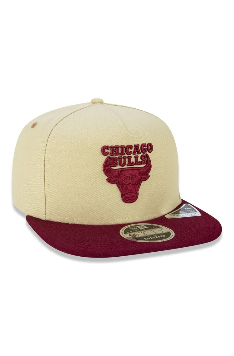 Boné New Era 9Fifty Original Fit Aframe Nba Chicago Bulls Surton Bege - NewSkull