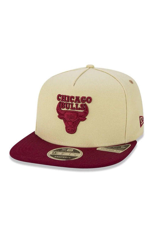 Boné New Era 9Fifty Original Fit Aframe Nba Chicago Bulls Surton Bege - NewSkull