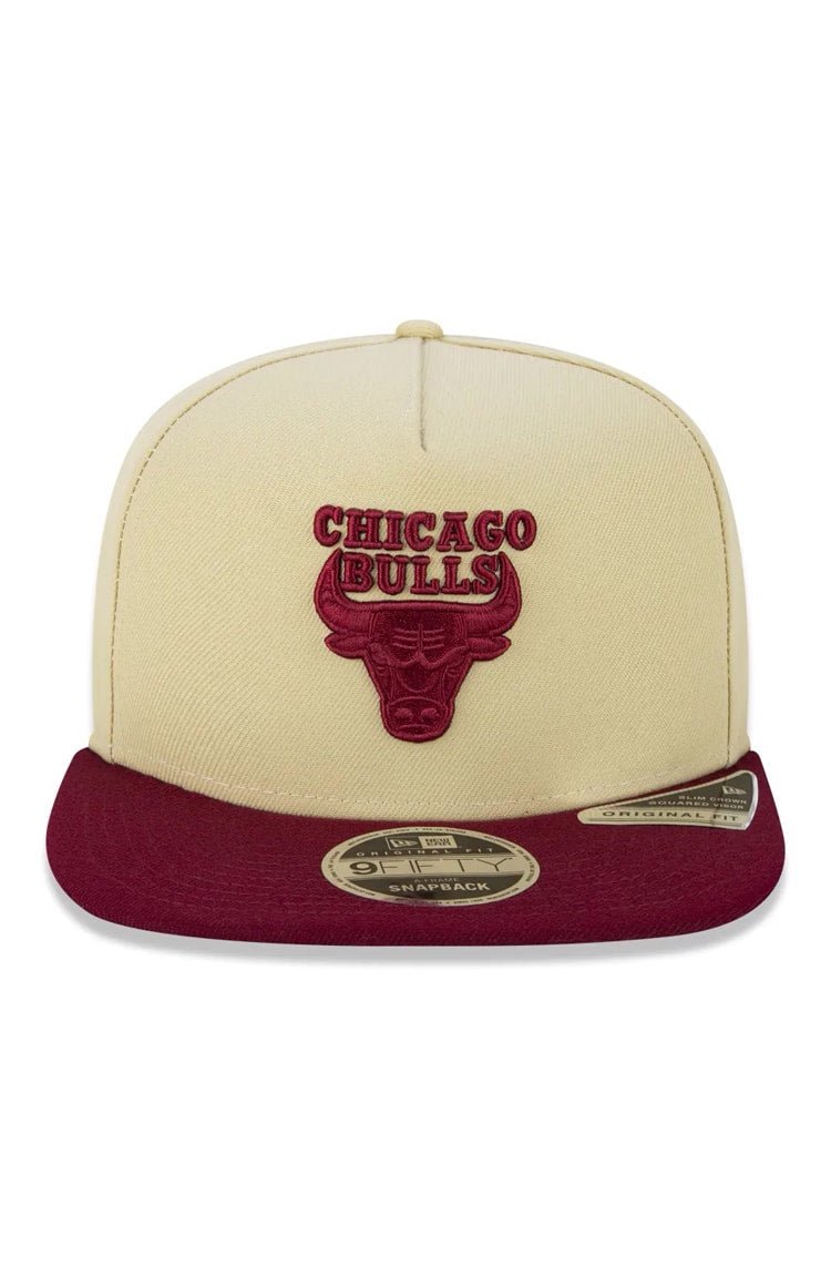 Boné New Era 9Fifty Original Fit Aframe Nba Chicago Bulls Surton Bege - NewSkull