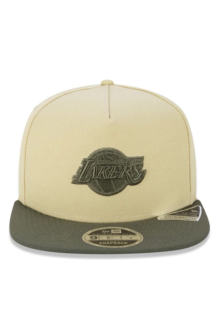 Boné New Era 9Fifty Original Fit Aframe Nba Los Angeles Lakers Surton Bege - NewSkull