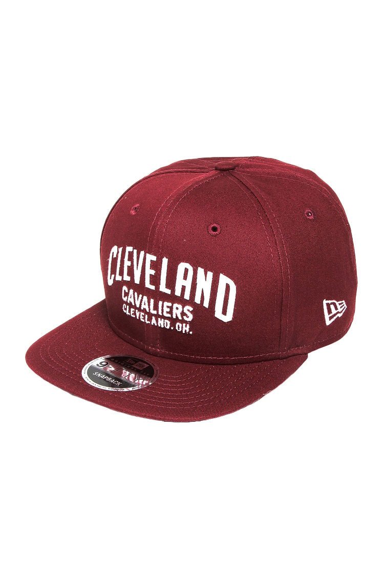 Bone New Era 9Fifty Original Fit Cleveland Cavaliers Nba Bordo/Branco - NewSkull