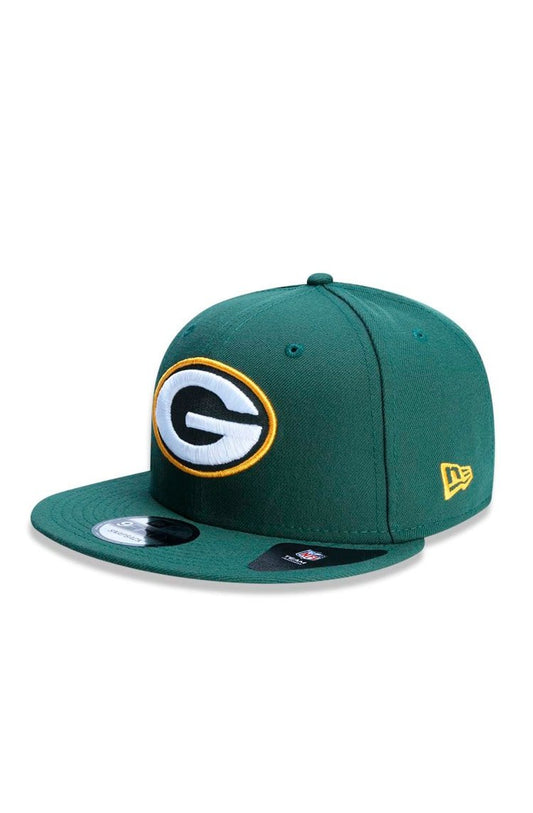Bone New Era 9Fifty Original Fit Green Bay Packers Nfl Aba Reta Verde/Amarelo - NewSkull
