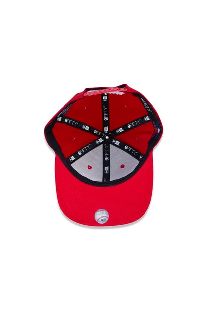 Boné New Era 9FIFTY Original Fit MLB Los Angeles Dodgers Vermelho/Branco - NewSkull