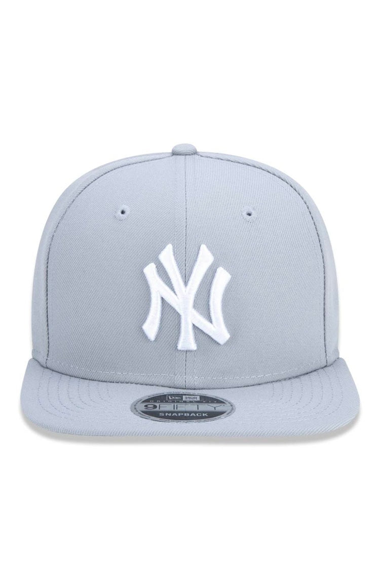 Boné New Era 9FIFTY Original Fit MLB New York Yankees Snapback Cinza/Branco - NewSkull
