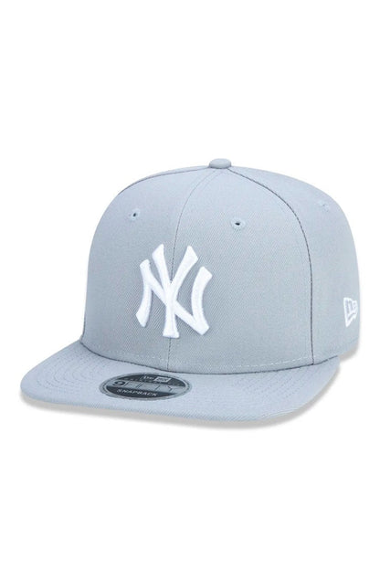 Boné New Era 9FIFTY Original Fit MLB New York Yankees Snapback Cinza/Branco - NewSkull