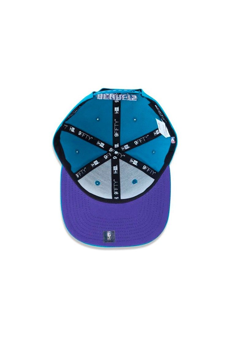 Boné New Era 9FIFTY Original Fit NBA Charlotte Hornets Team Color Verde Água - NewSkull