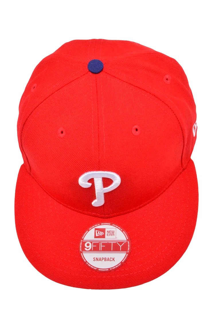 Bone New Era 9Fifty Philadelphia Phillies Mlb Vermelho/Branco - NewSkull